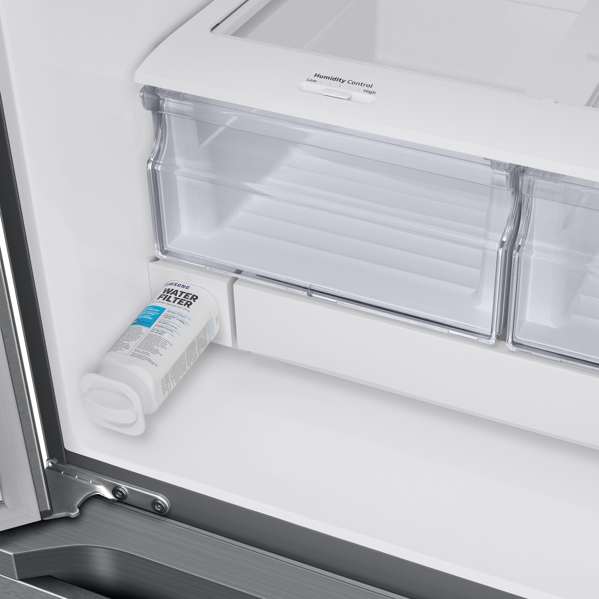 RF4500A French Door Refrigerator with Dispensor Water-Filter Silver 