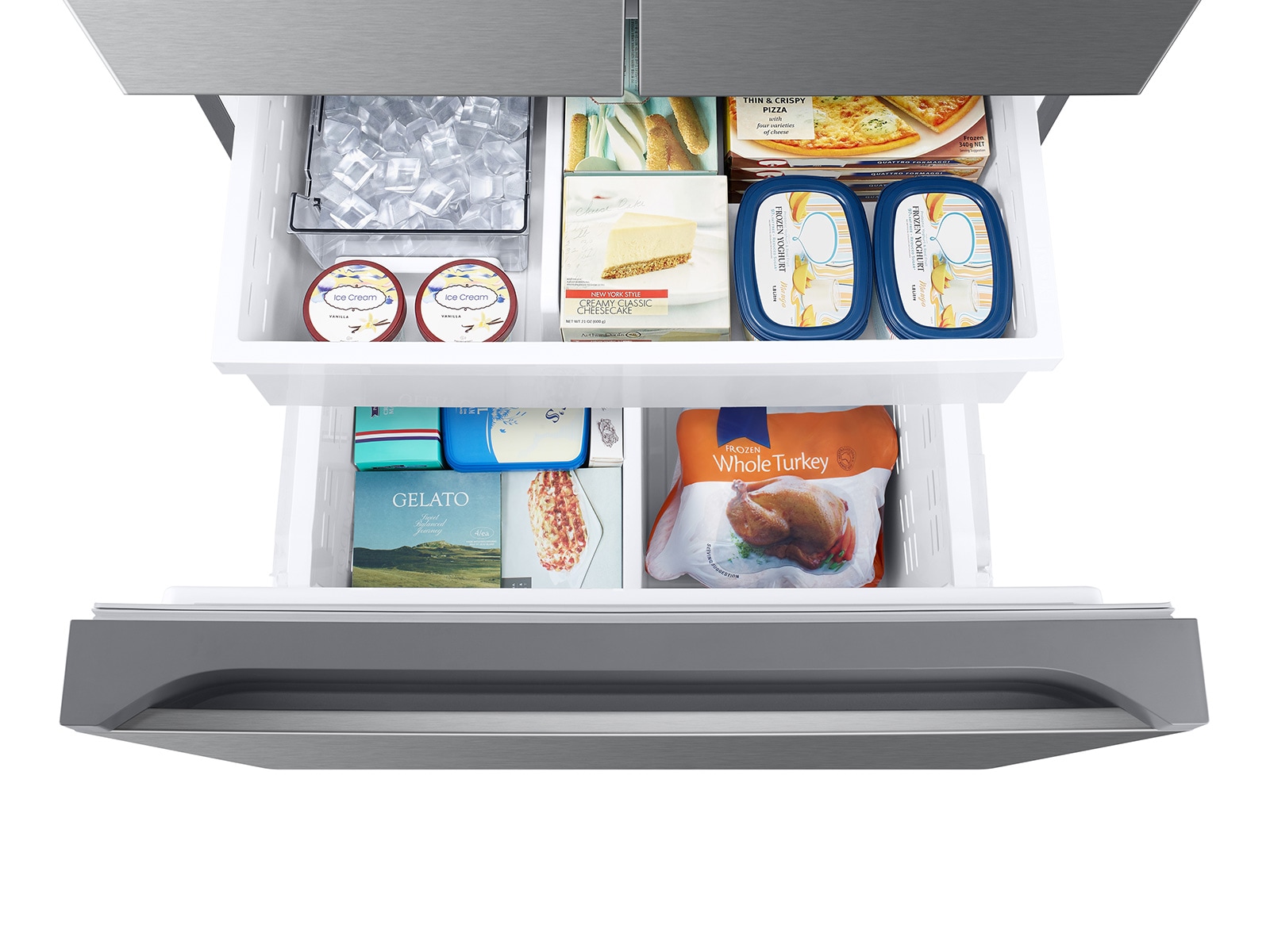 RF5000C French Door Refrigerators with Beverage Center Silver