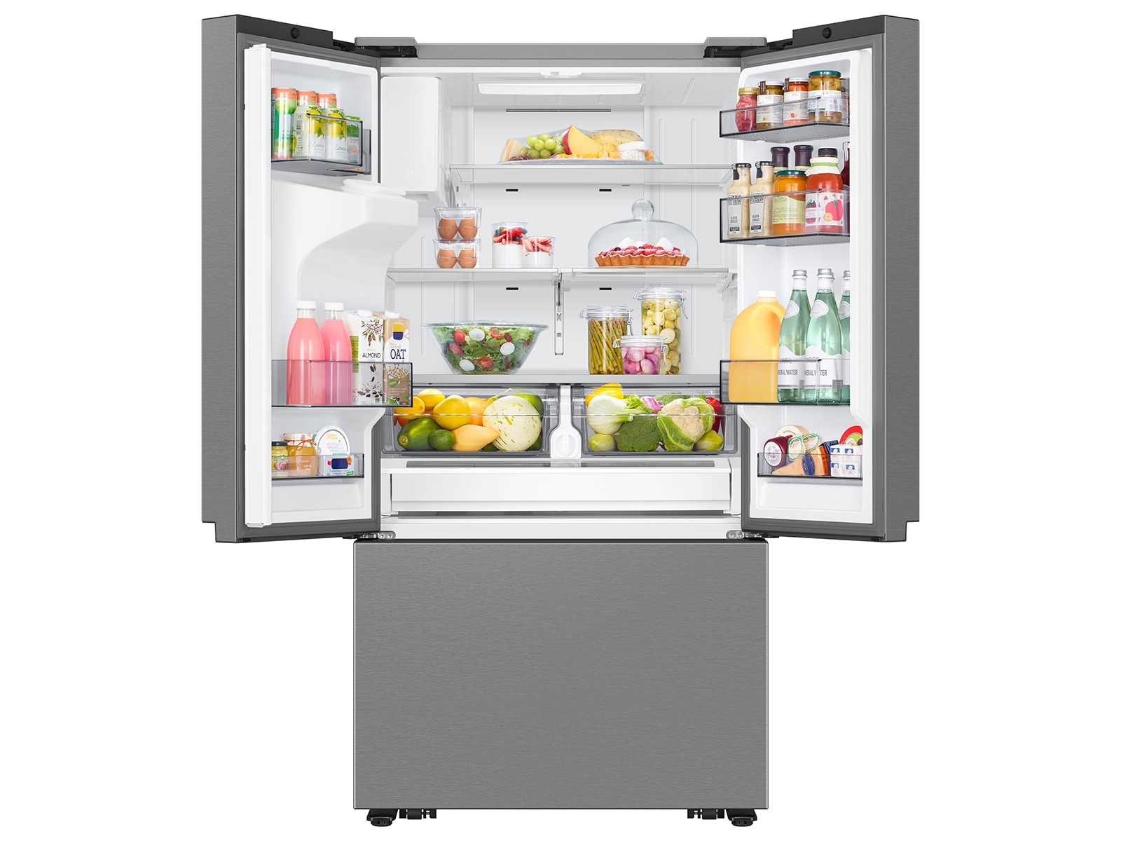 Samsung 26 cu. ft. Mega Capacity Counter Depth 3-Door French Door Refrigerator with External Water and Ice Dispenser in Stainless Steel on Fridge.com