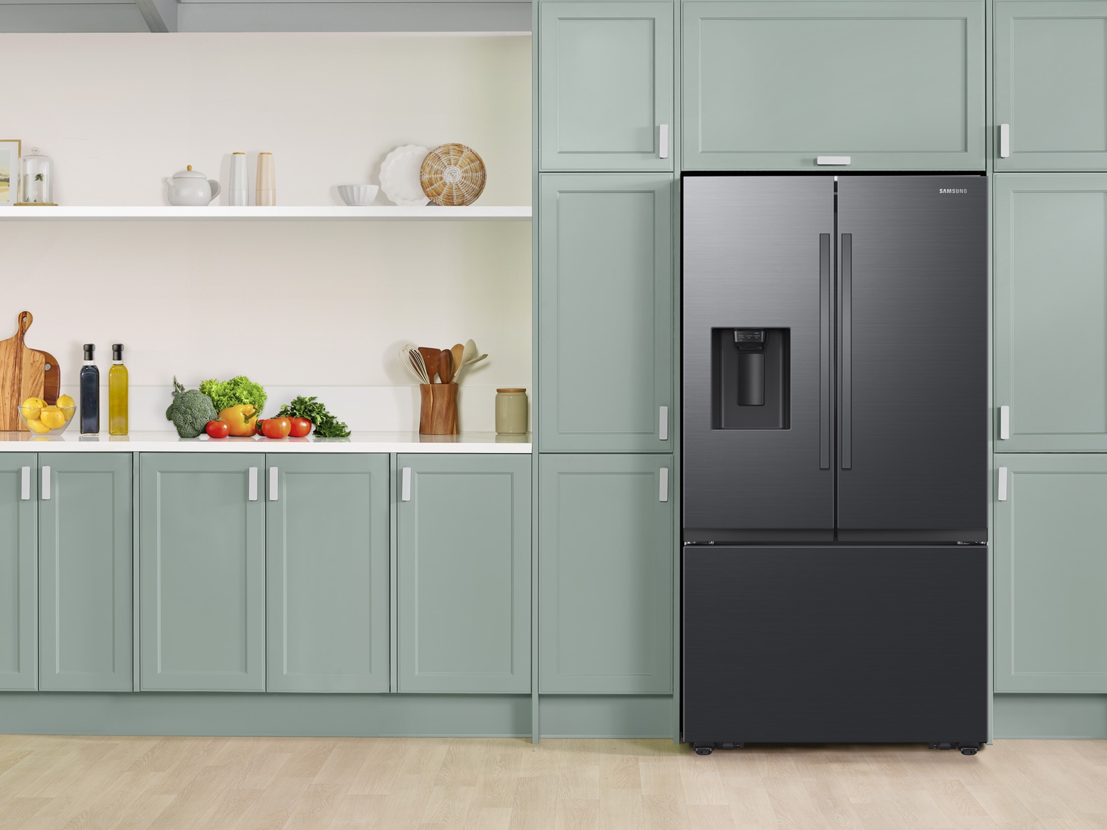 RF6500C 3Door French Door Refrigerators with Large Capacity with SpaceMax™ Technology Black