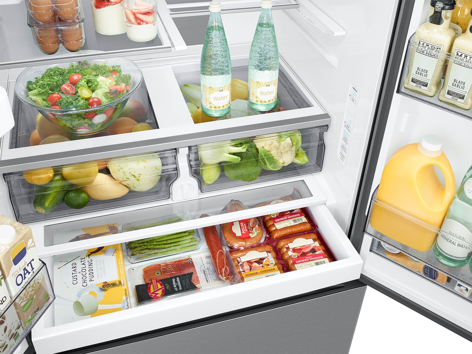 RF6500C 3Door French Door Refrigerators with Large Capacity with SpaceMax™ Technology Silver