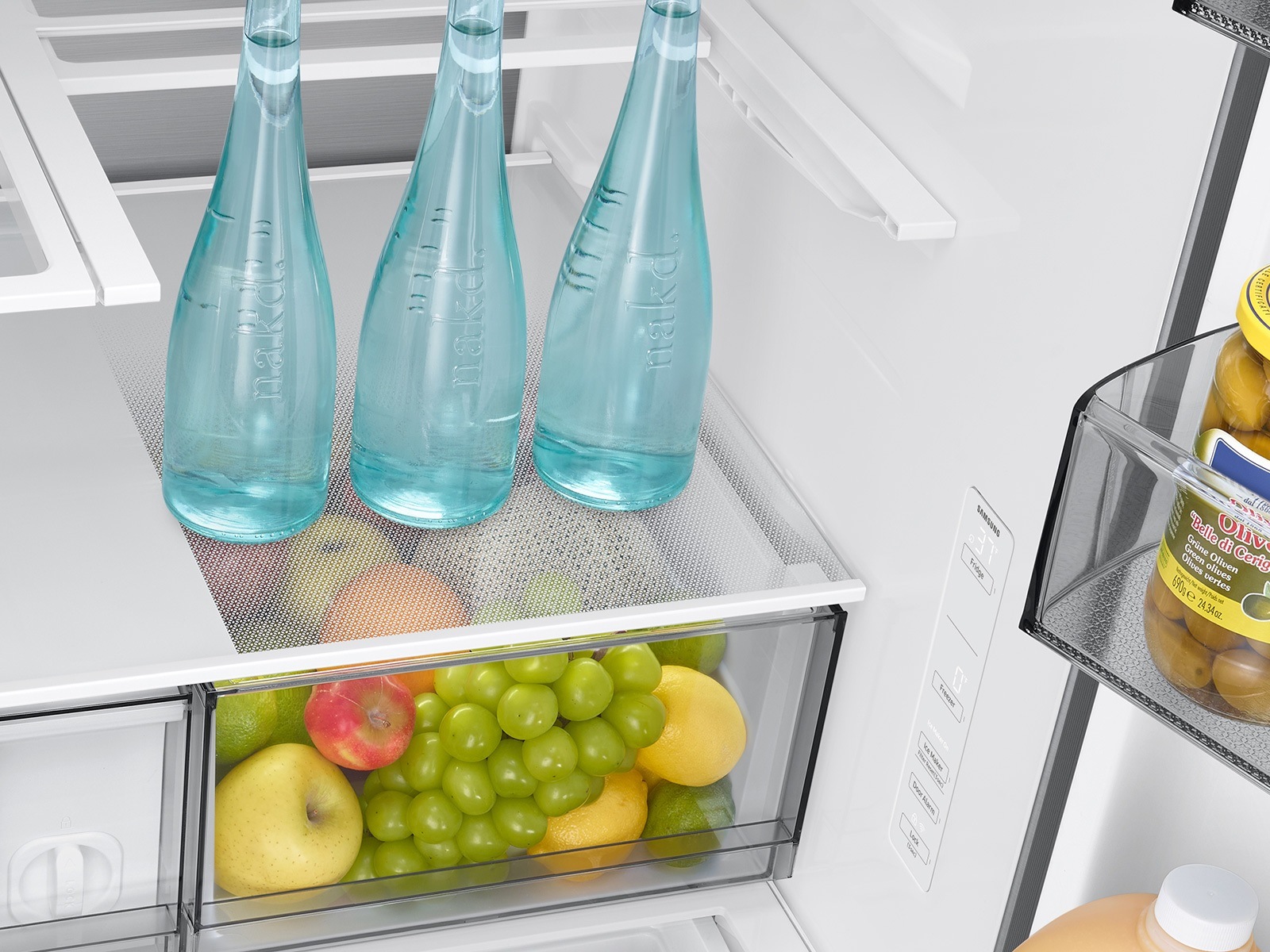 Bespoke AI 3-Door French Door Zero clearance fit | In-Door Tall Dispenser | 25 cu.ft. Stainless Steel