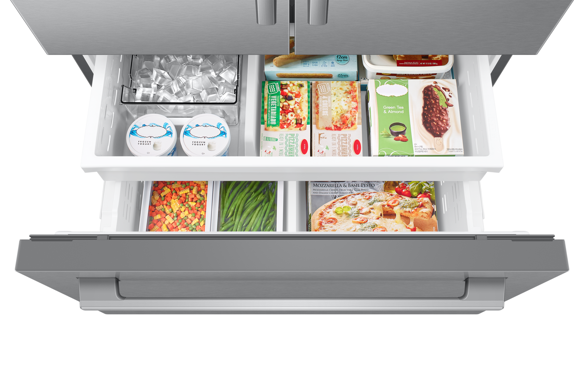 French Door Zero clearance fit with SpaceMax 28.5 cu.ft Freezer-Dynamic Silver 