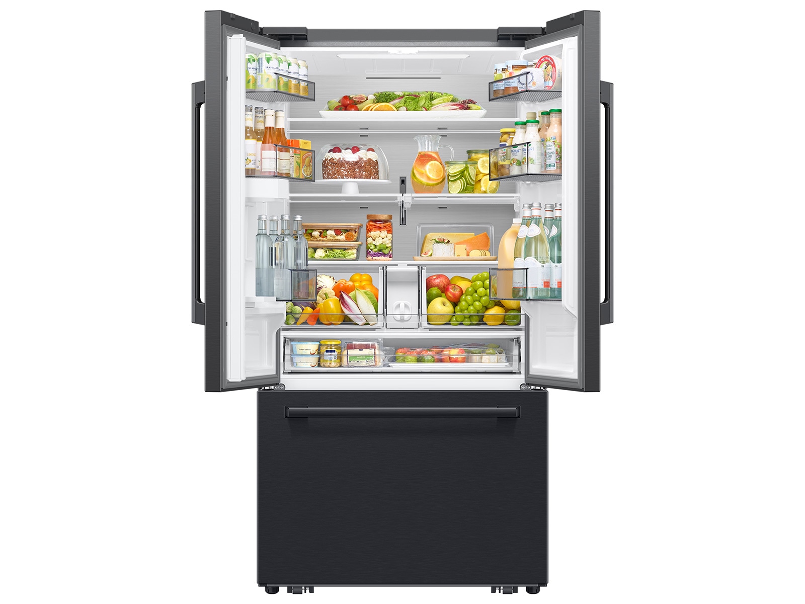 French Door Internal dispenser Zero clearance fit with SpaceMax 28.5 cu.ft Black