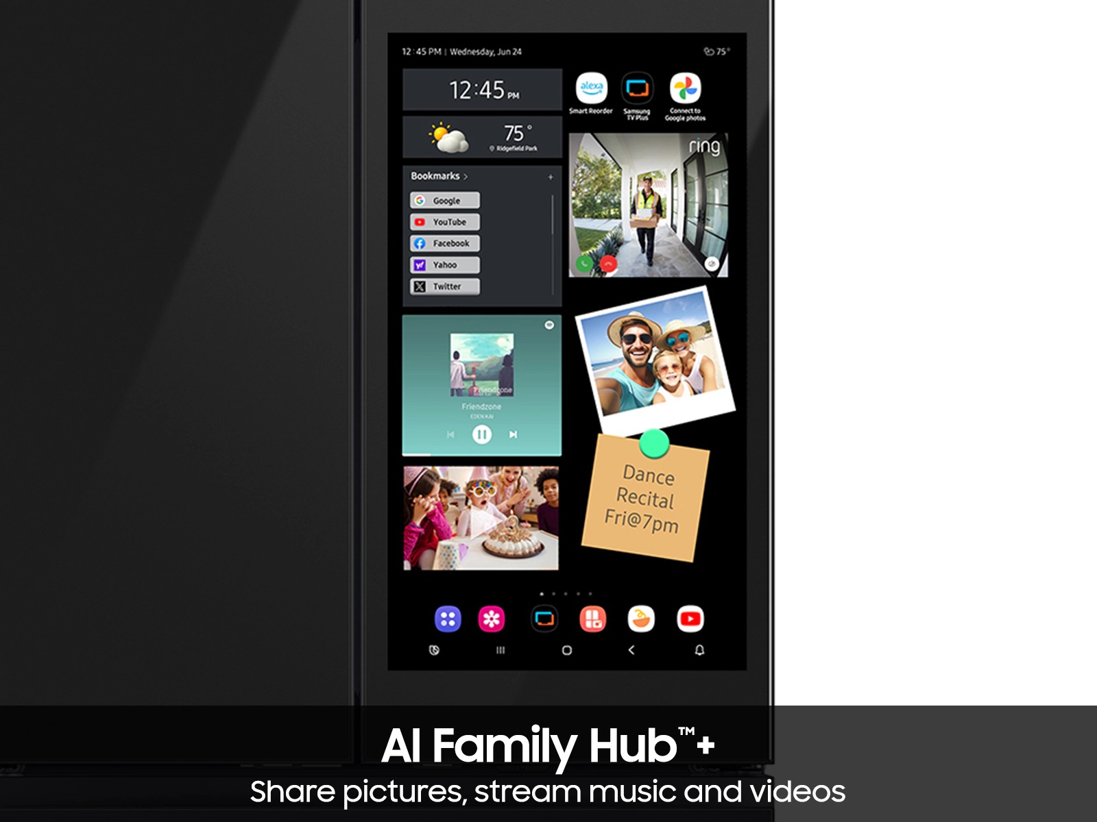 Bespoke AI 4-Door French Door AI Family Hub™ | AI Vision Inside™ & AOD 23 cu.ft.