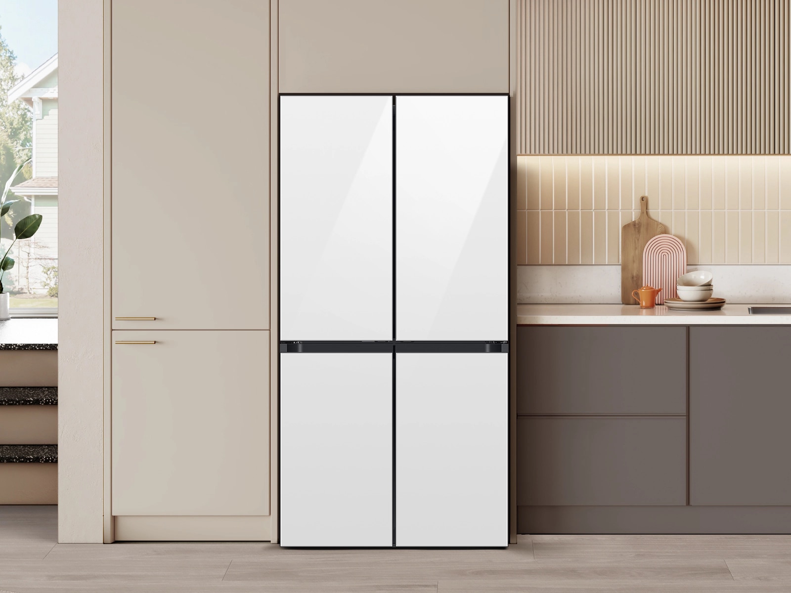 Bespoke AI 4-Door French Door Clean White
