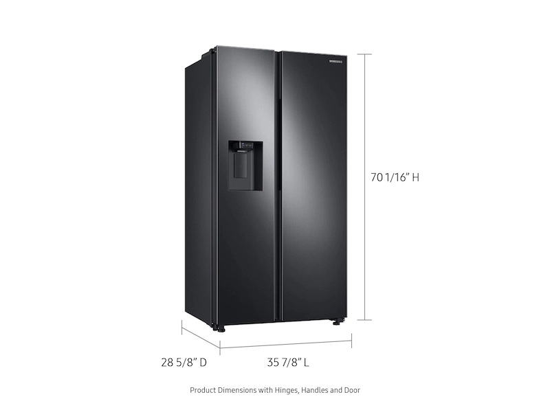 Thumbnail image of 22 cu. ft. Counter Depth Side-by-Side Refrigerator in Black