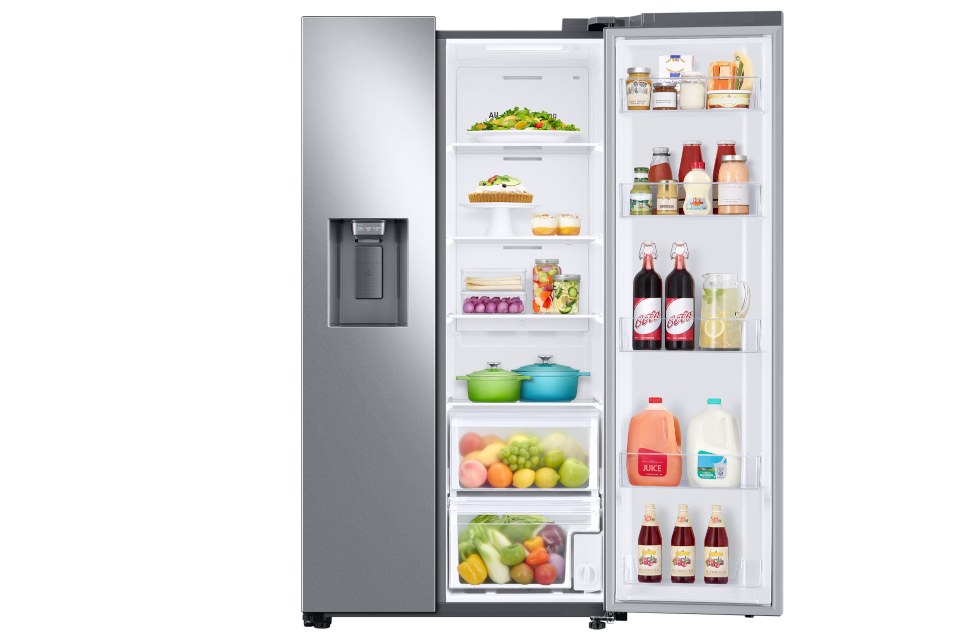 RS5300T SBS with Large Capacity,22 cu.ft Front-Open-With-Food2 Silver 