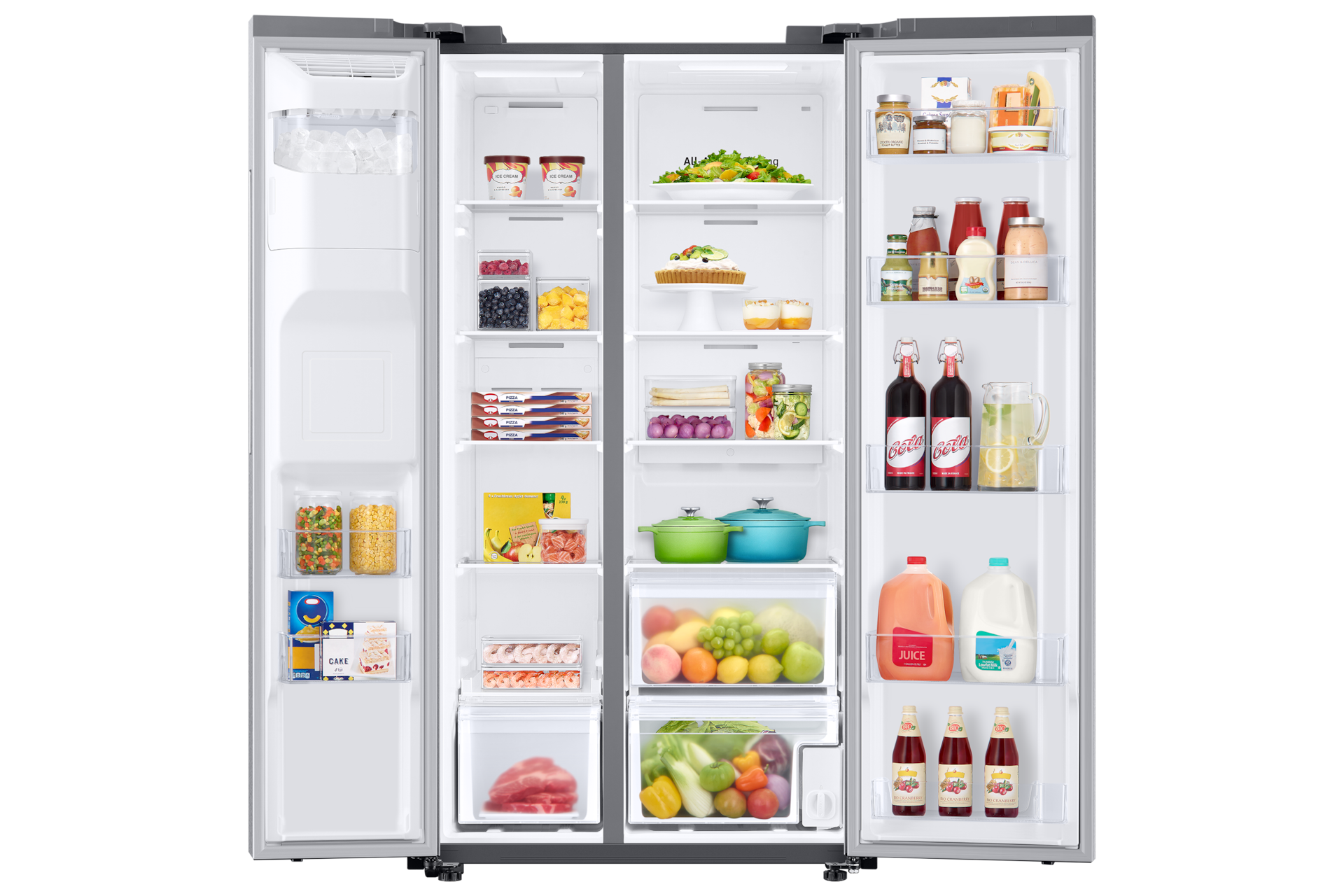 RS5300T SBS with Large Capacity,22 cu.ft Front-Open-With-Food1 Silver 