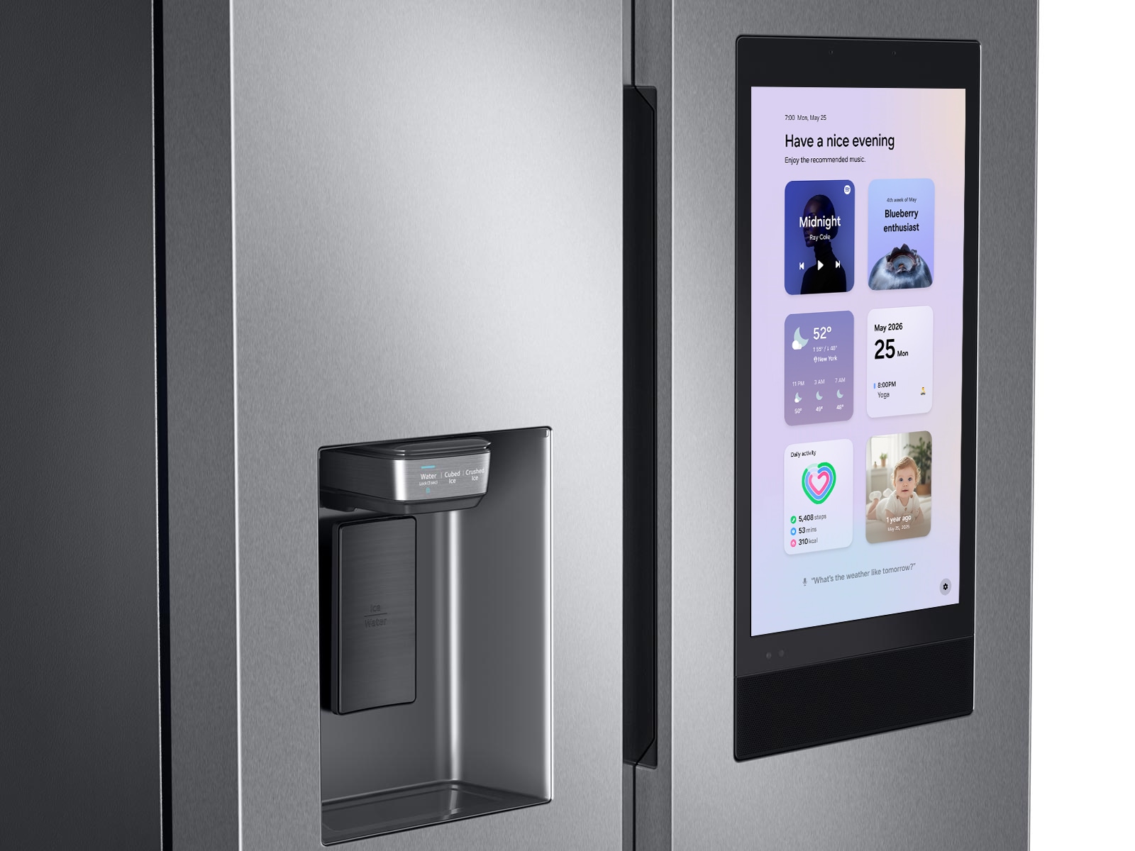 Side-by-Side Refrigerator with Family Hub (RS22T5561SR) | Samsung US