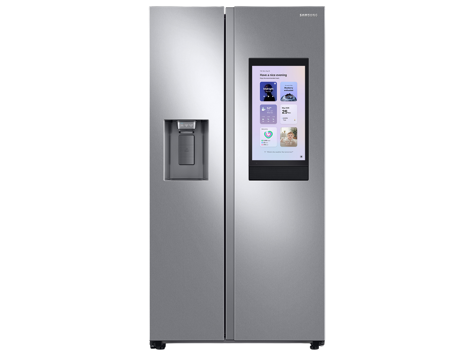 Bespoke AI Side-by-Side Family Hub™ External Water & Ice Dispenser | 27 cu.ft.