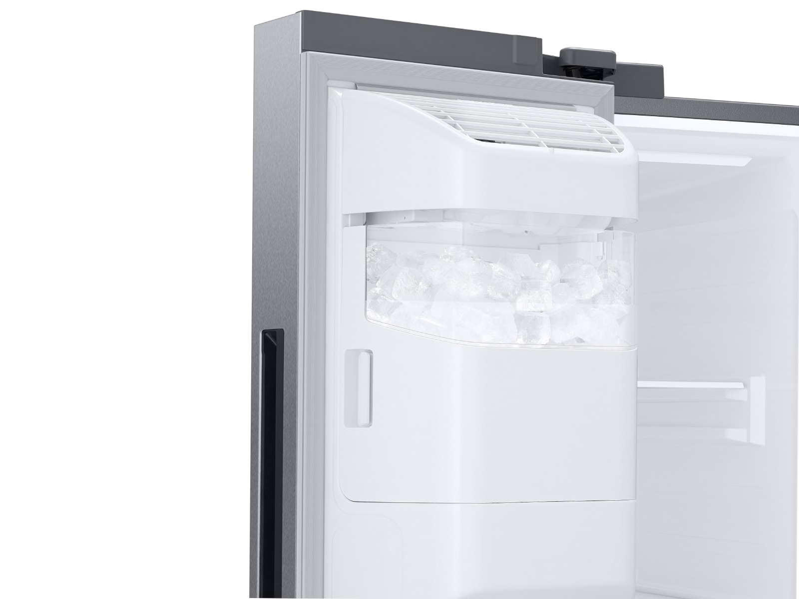 Bespoke AI Side-by-Side Family Hub™ External Water &amp; Ice Dispenser | 27 cu.ft. Fingerprint Resistant Stainless Steel