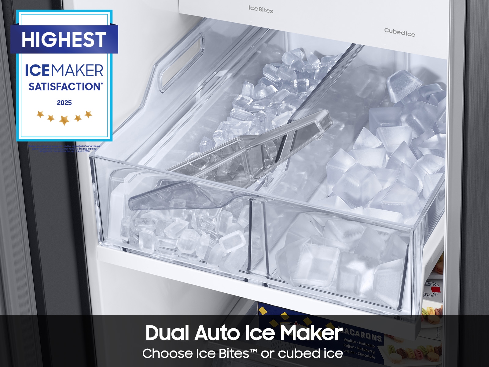 RS5300C Side By Side Refrigerators with Bespoke Dual-IceMaker Silver 