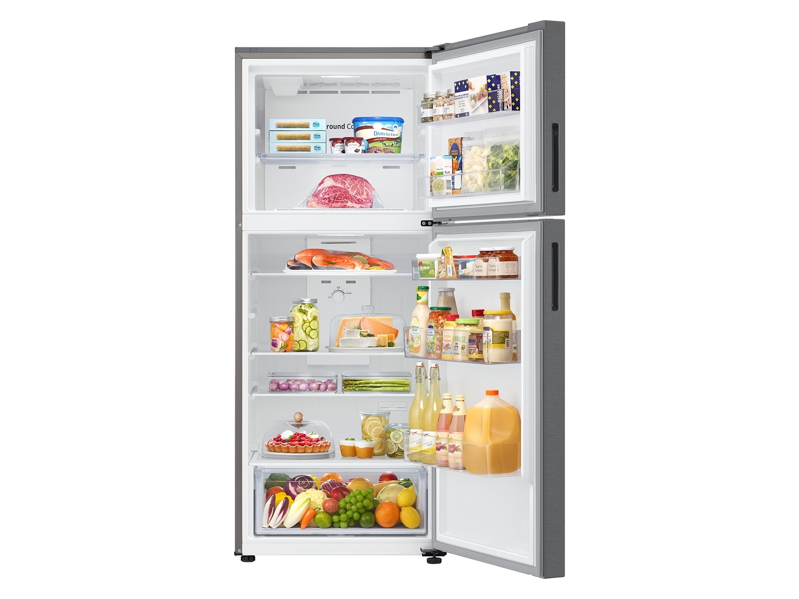 15.6 cu. ft. Top Freezer Refrigerator with All-Around Cooling in Stainless Steel