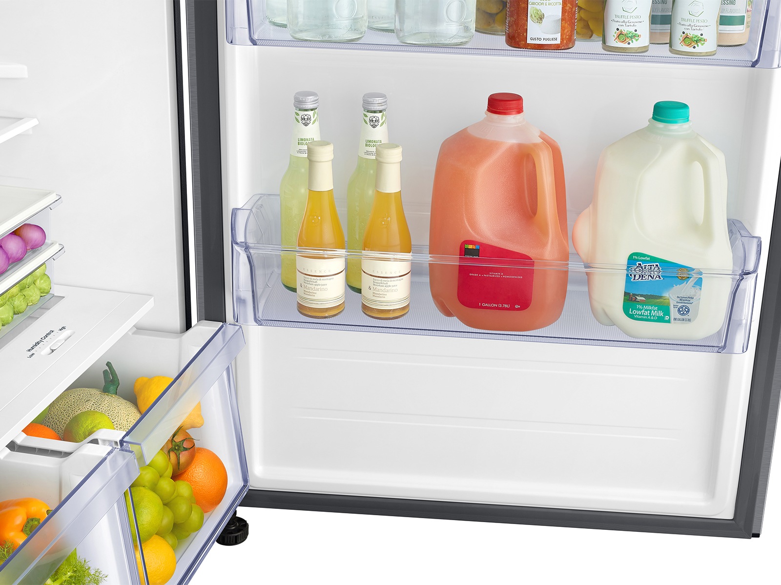 RT6500D Top Mount Freezer AI Energy Mode - Detail-Gallon-Guard Silver 