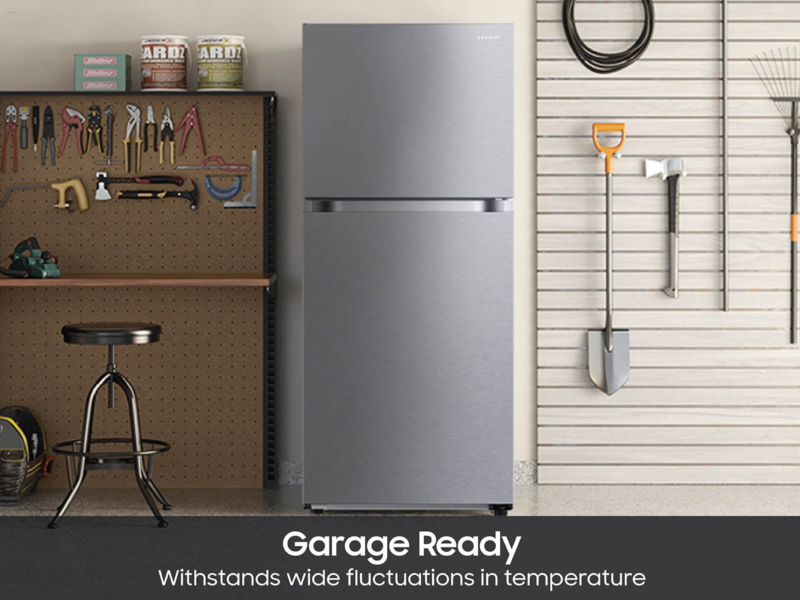 RT6500D Top Mount Freezer AI Energy Mode - Front-Open Silver 