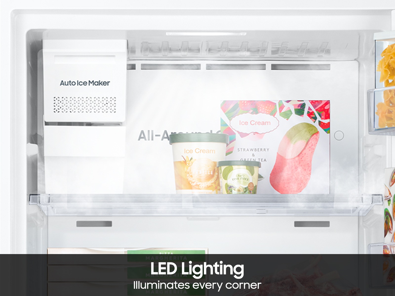 RT6500D Top Mount Freezer AI Energy Mode - Front-Open-With-Food Silver 