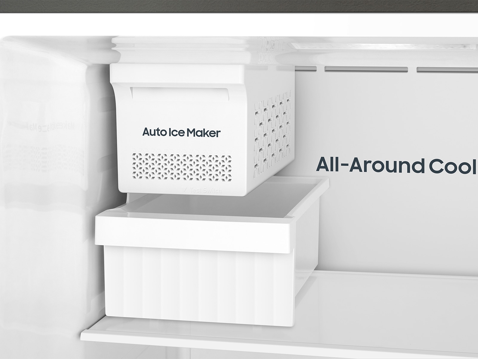 RT6500D Top Mount Freezer AI Energy Mode - Detail-Auto-Ice-Maker Silver 