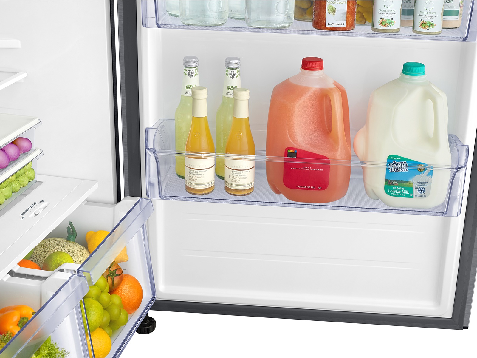 RT6500D Top Mount Freezer AI Energy Mode - Detail-Gallon-Guard Silver 