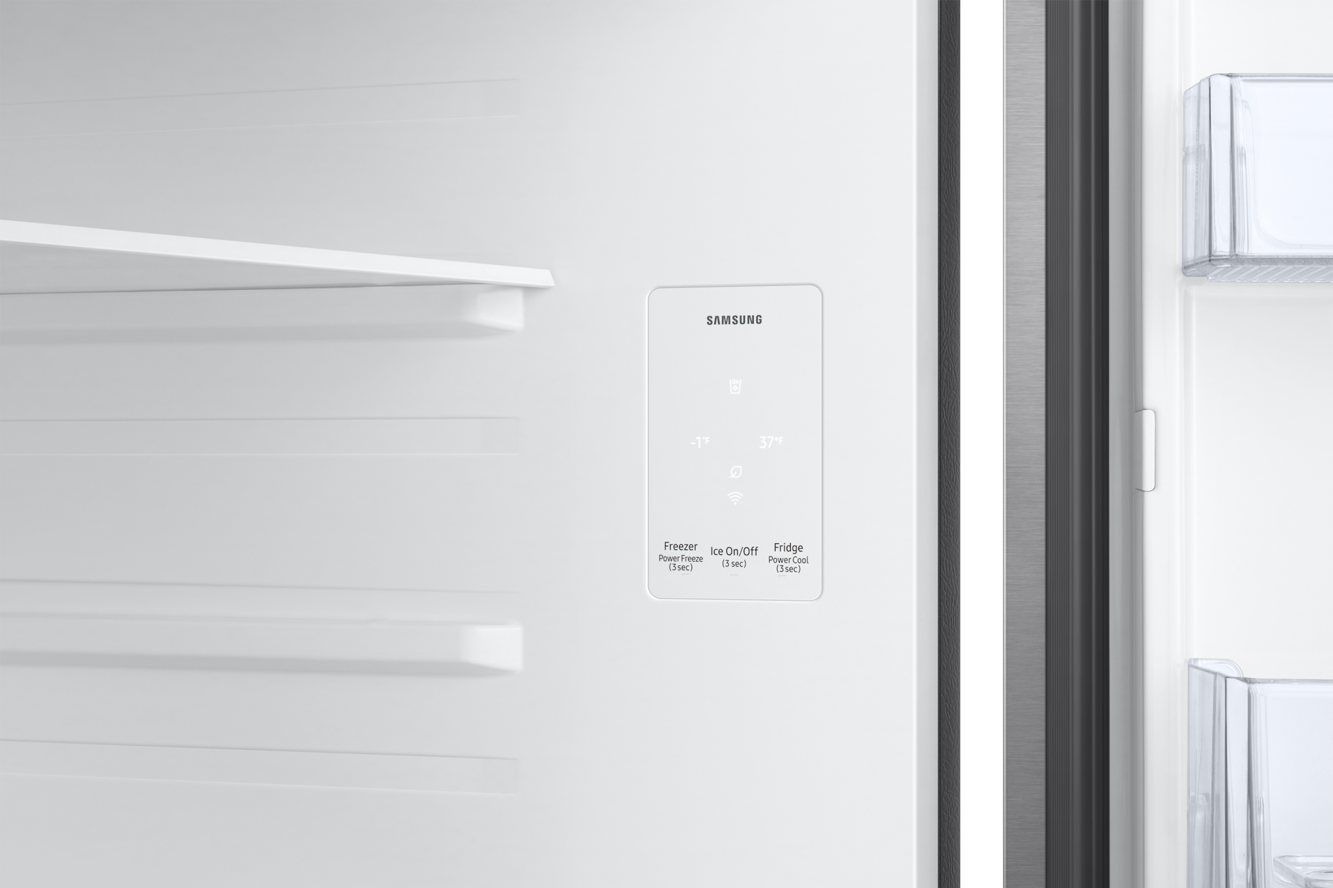 18 cu. ft. Top Freezer Refrigerator with Ice Maker in Stainless Steel