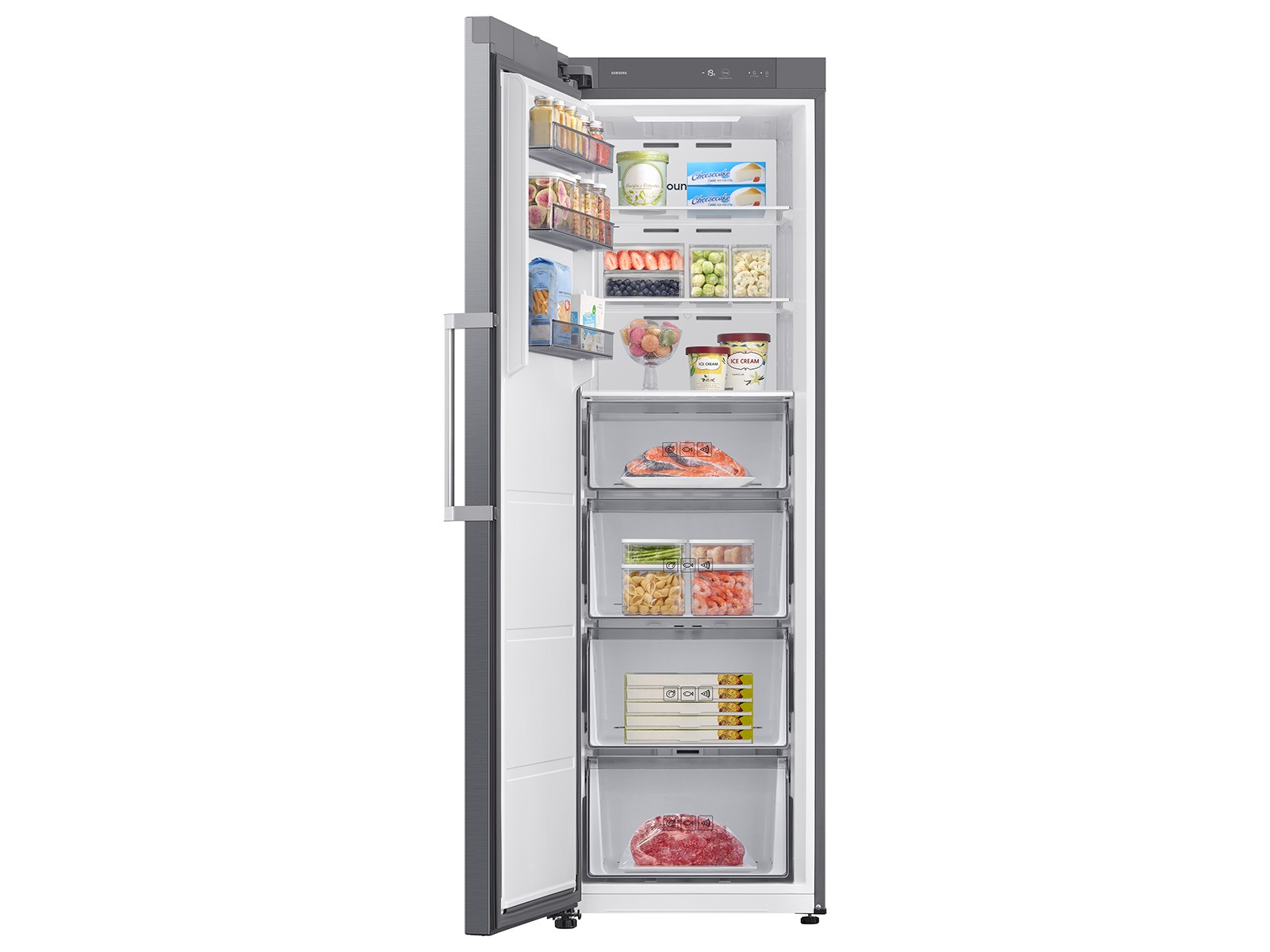 11.4 cu. ft. Convertible Upright Freezer in Stainless Look