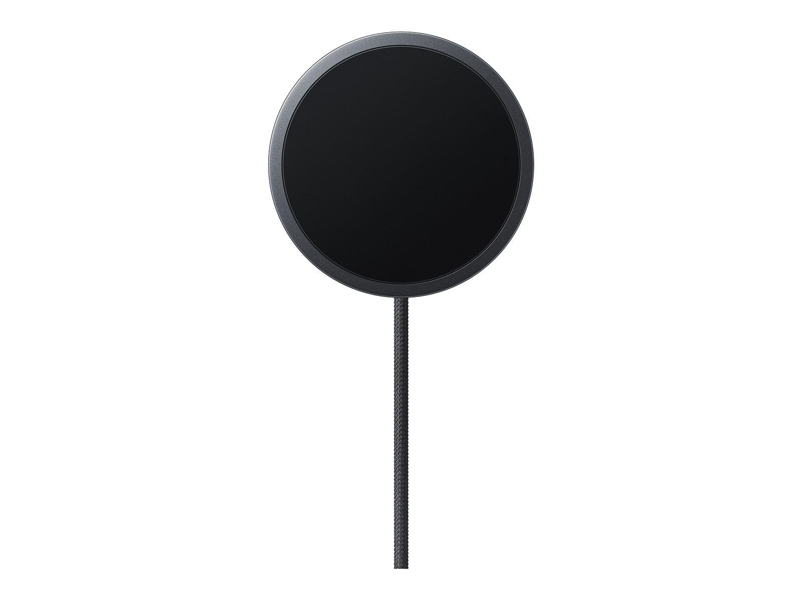 Magnet Wireless Charger with 45W Travel Adapter Front Dark Gray 
