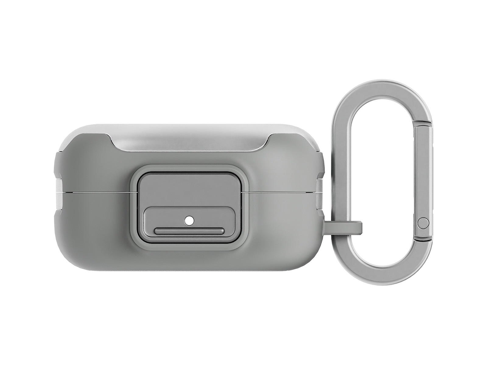 Clip Case with Carabiner for Buds4 and Buds4 Pro, Gray - front