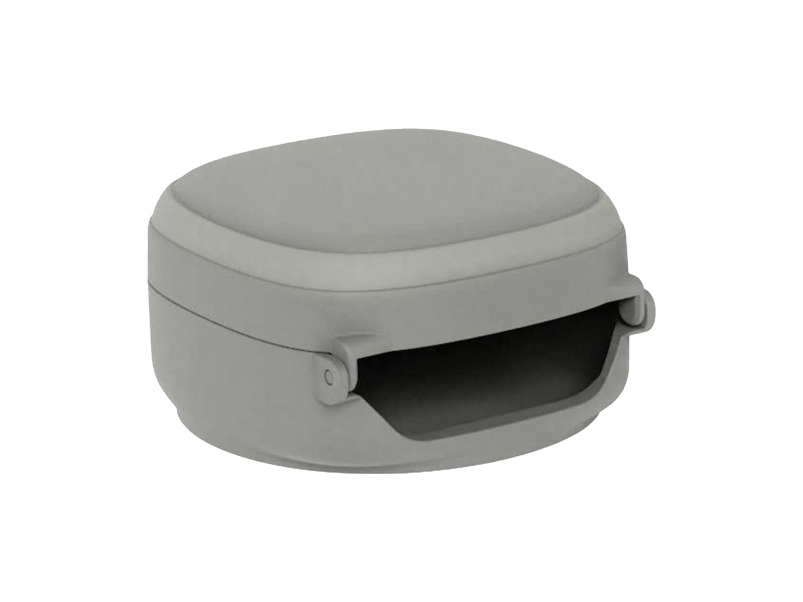 Magnet Stand Case for Buds4 and Buds4 Pro, Gray - back