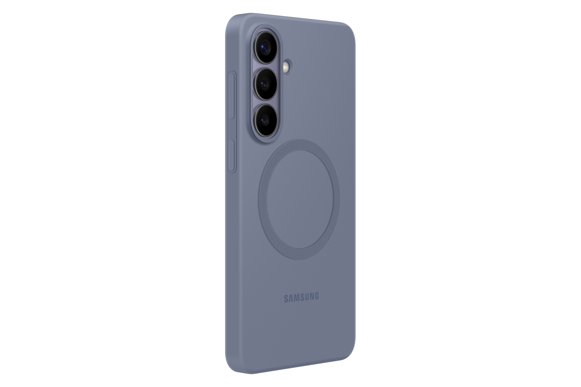 Galaxy S26+ Silicone Magnet Case Dynamic Blue Violet 