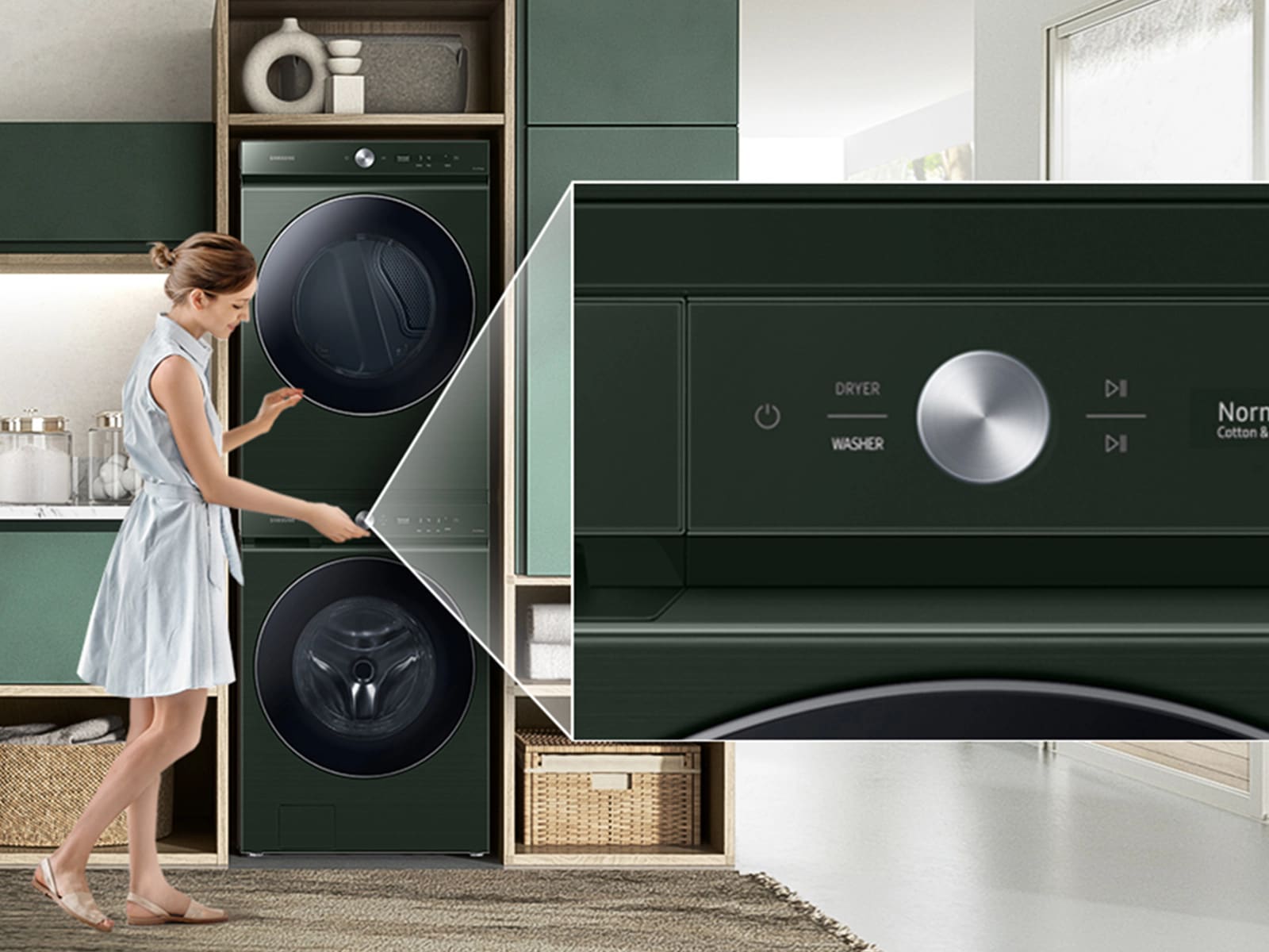 Stacking Kit for Washer And Dryer PairStacking &amp; MultiControl Kit (8700 &amp; 8900) | Forest Green Forest Green