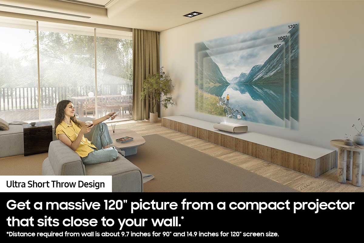 120" Class The Premiere 7 4K Smart Laser Projector LPU7D White