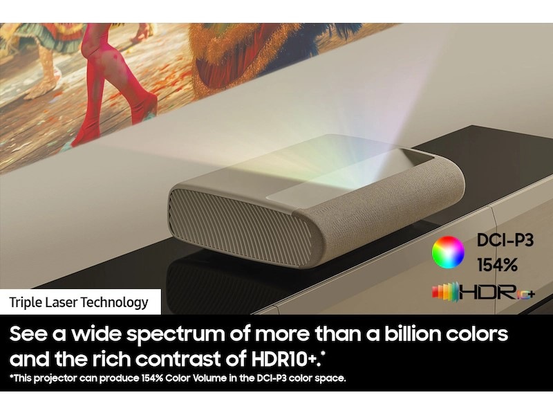 The Premiere LPU9D 4K Tizen OS Ultra-short throw Projector (2024) White