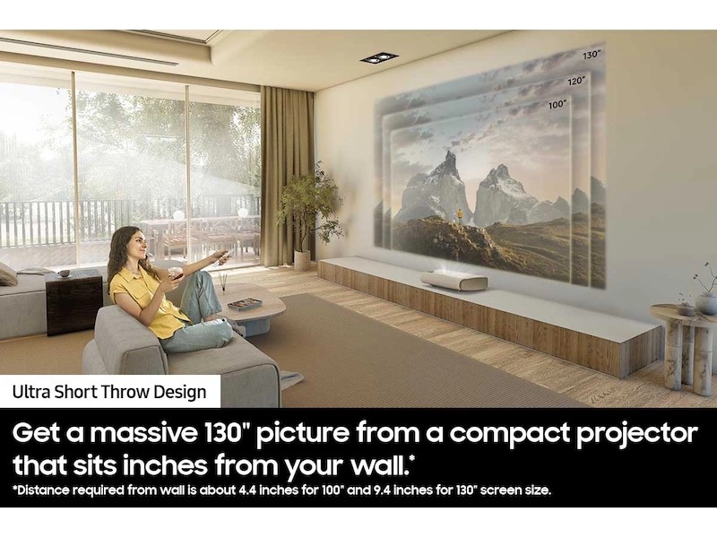 The Premiere LPU9D 4K Tizen OS Ultra-short throw Projector (2024) White