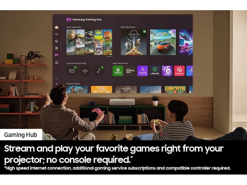 The Premiere LPU9D 4K Tizen OS Ultra-short throw Projector (2024) White