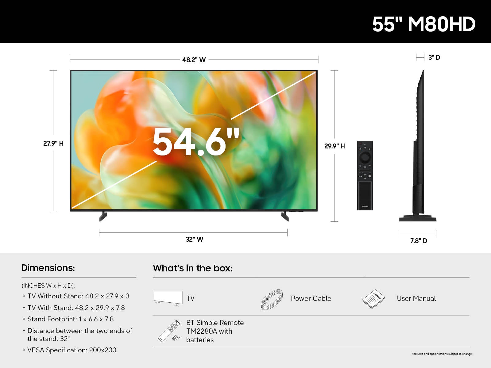 55 Inch Class Mini LED AI-Powered 4K TV M80HD | Samsung US
