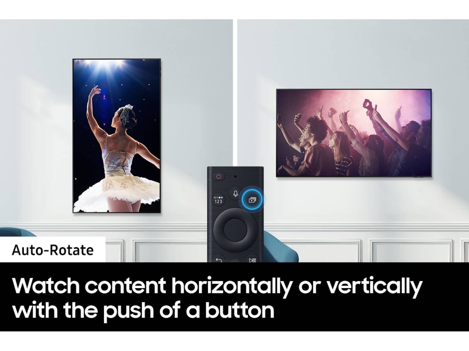 43-55 Auto-Rotate Wall Mount 200x200 VESA Compatible Black