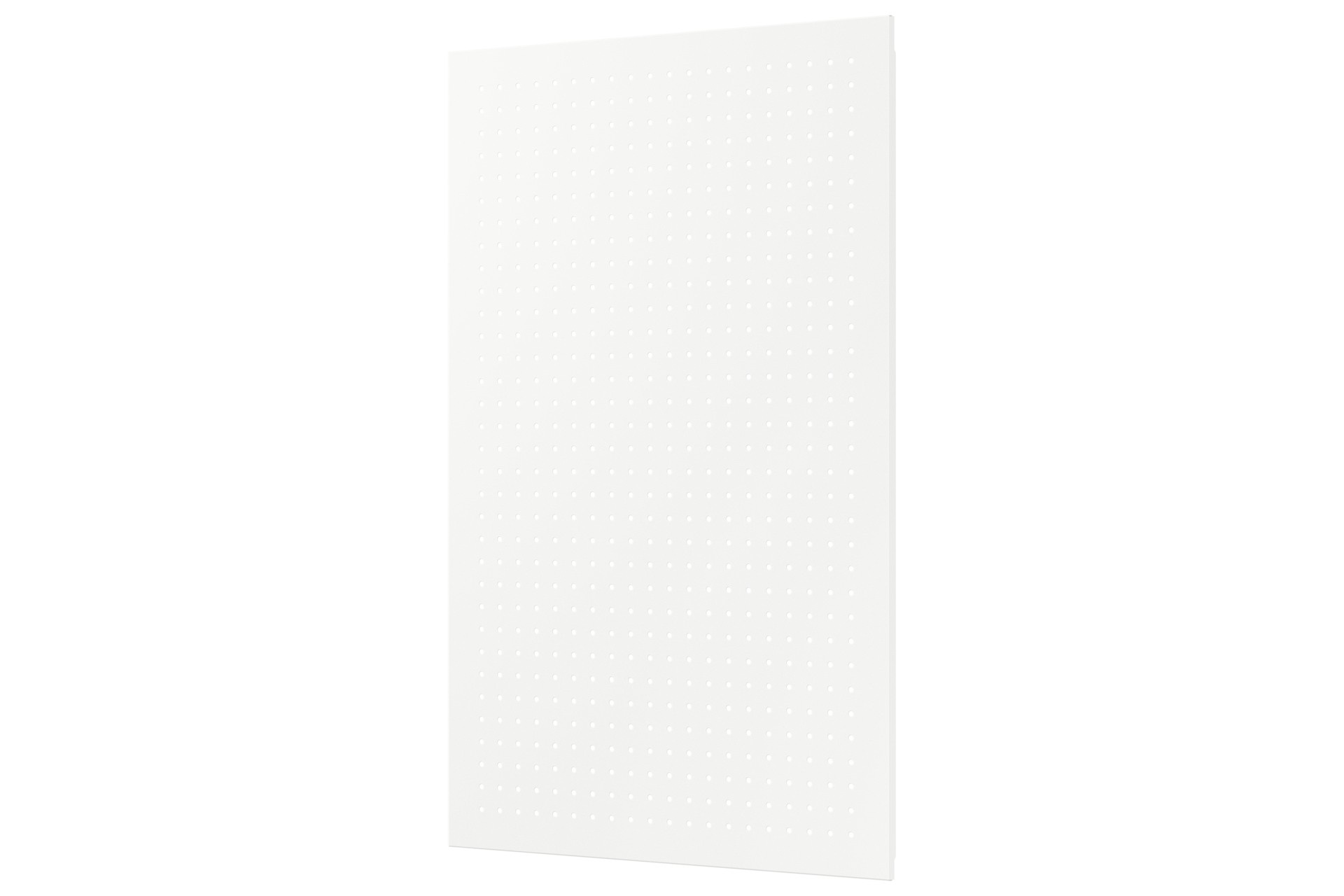 55” MyShelf Side Peg Board R-Perspective White 