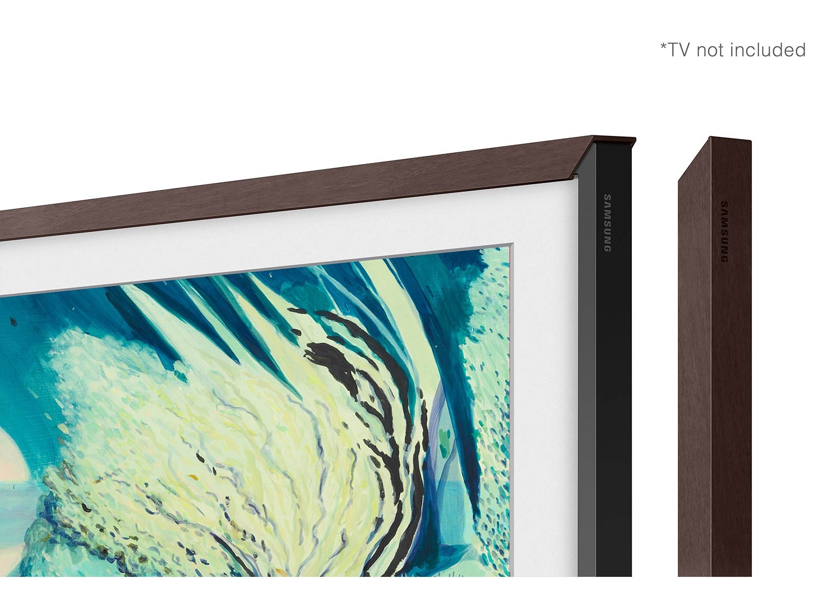 50" The Frame Customizable Bezel Modern Brown