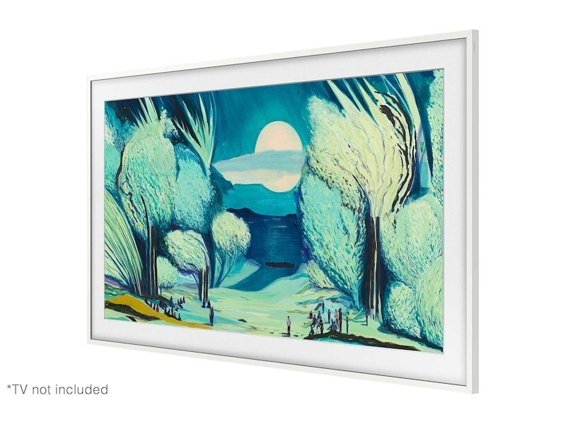 85" The Frame Customizable Bezel - Modern White White