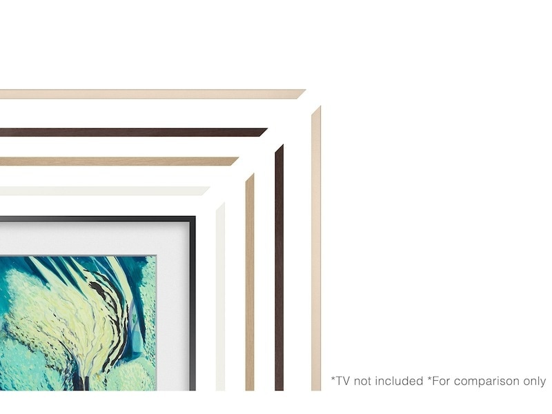 85" The Frame Customizable Bezel - Modern White White