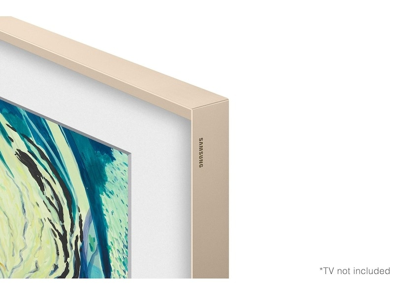 55" The Frame Customizable Bezel Sand Gold Metal