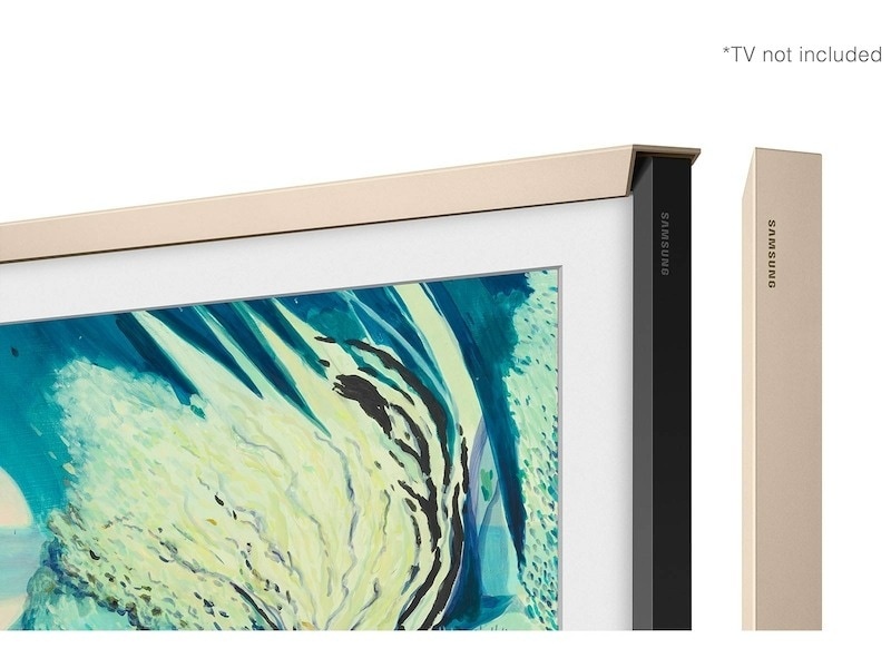 55" The Frame Customizable Bezel Sand Gold Metal