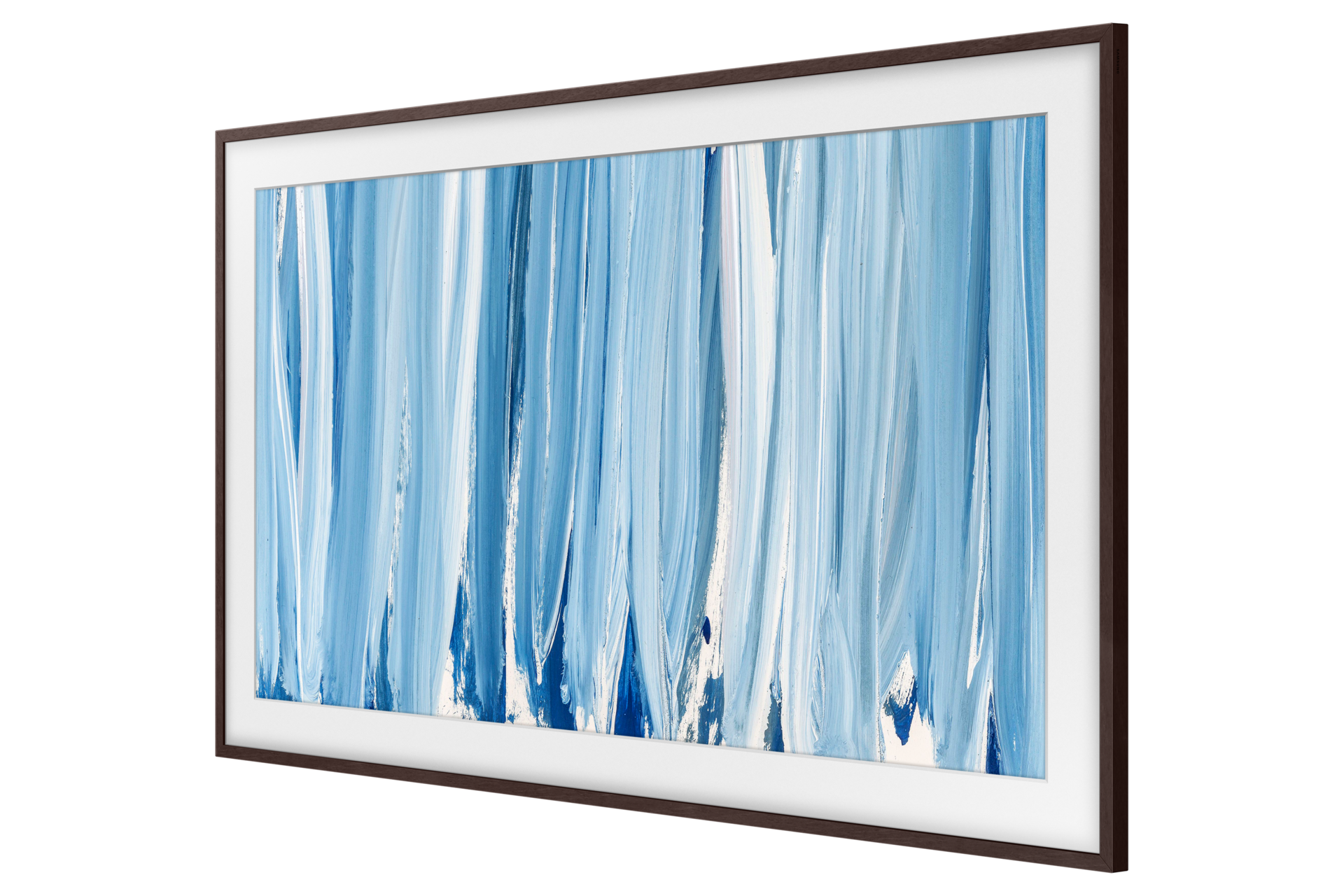 32 Inch The Frame Customizable Bezel -Modern Brown R-Persspective Amber Brown 