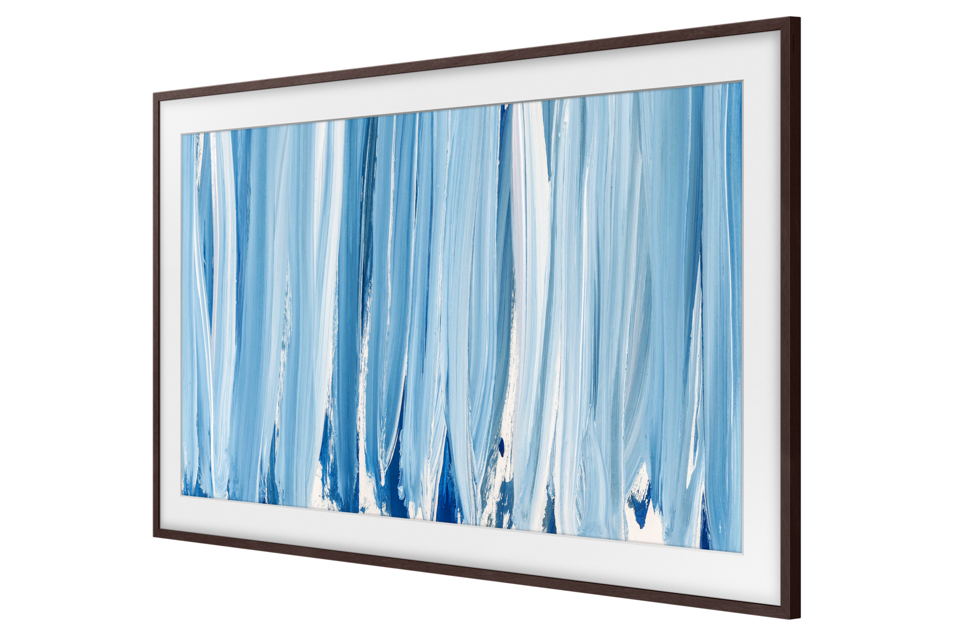 75 Inch The Frame Customizable Bezel -Modern Brown R-Persspective Amber Brown 