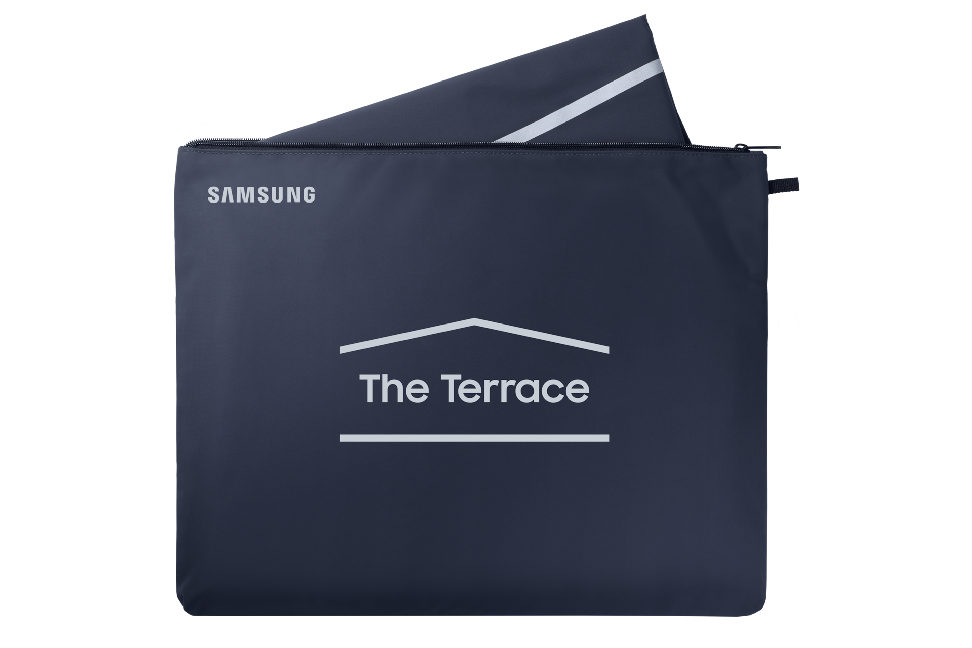 The Terrace Outdoor TV Dust Cover Dust-Coverback-Open Gray 