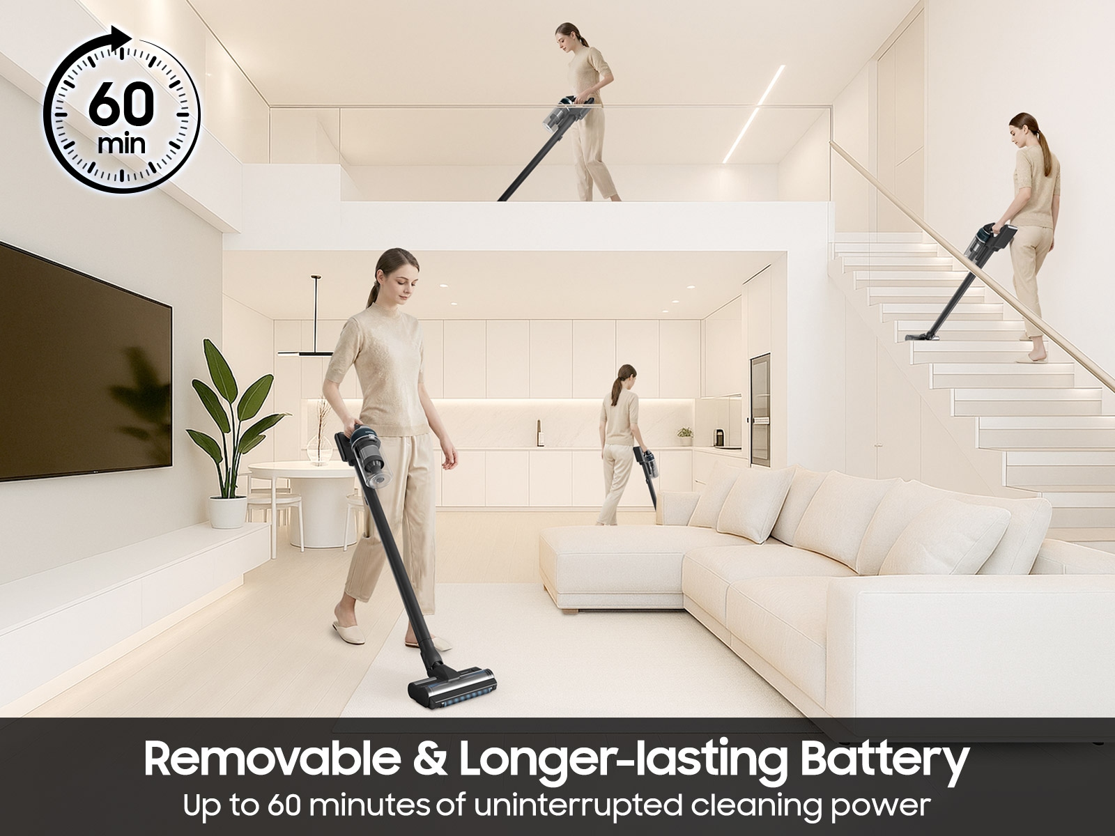 Feature Infographic Removable &amp; Longer Lasting Rechargeable Battery | Samsung US