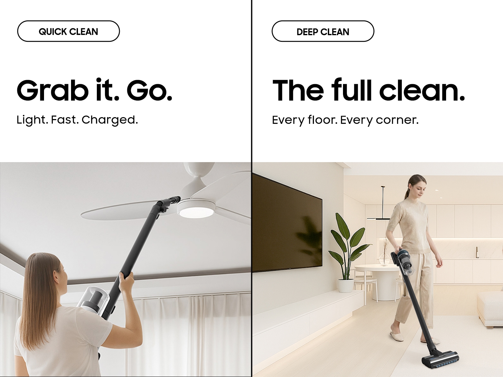 Feature Infographic  Lightweight Design, Powerful Cleaning| Samsung US