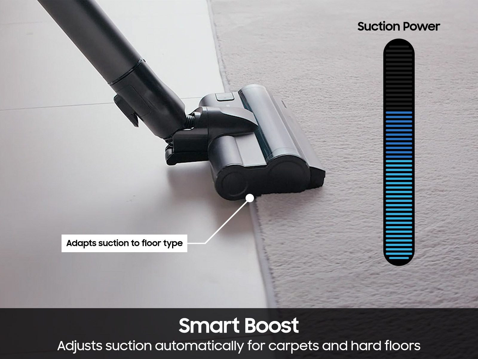 Jet 95S Stick Vacuum Cleaner 280W / 60min 2.49kg with the Slim LED Brush Soapstone Charcoal