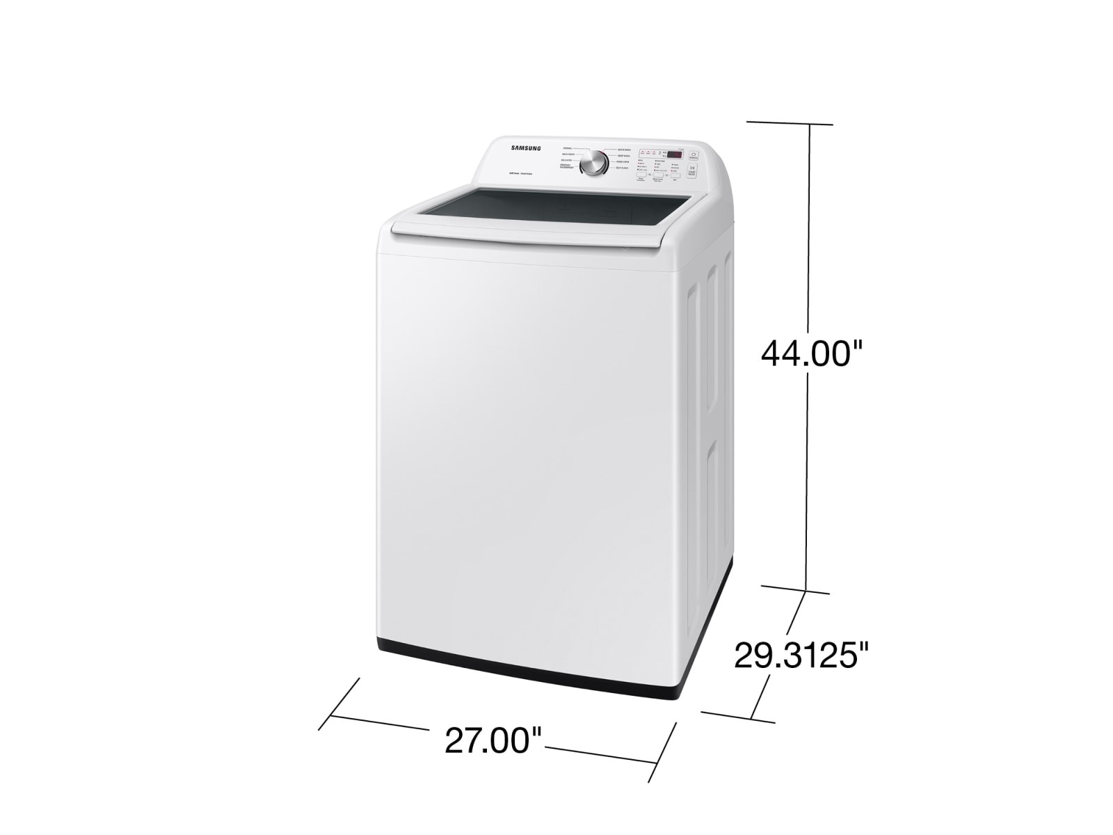 4.4 cu. ft. Top Load Washer with ActiveWave™ Agitator and Soft-Close Lid White