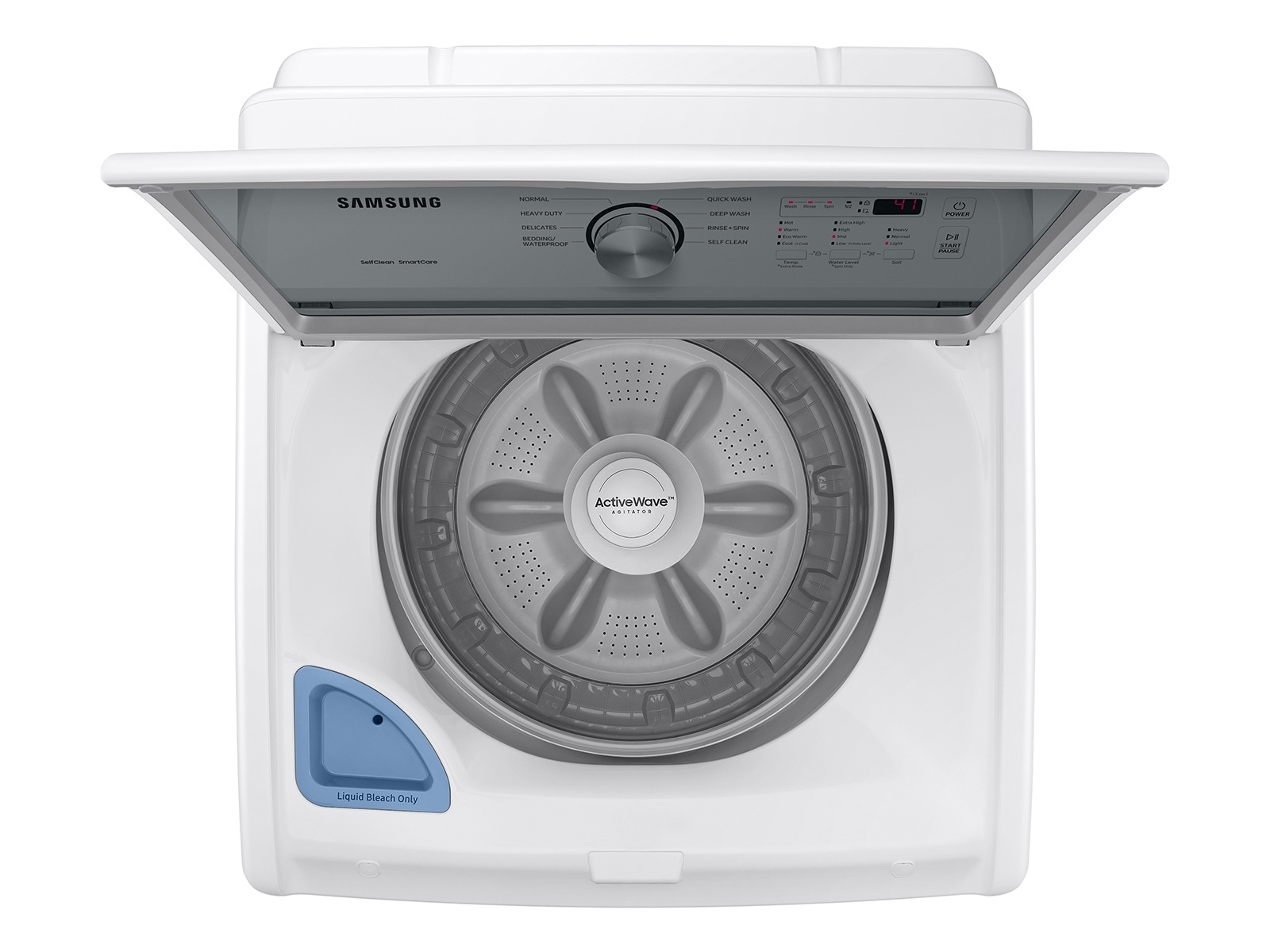 4.4 cu. ft. Top Load Washer with ActiveWave™ Agitator and Soft-Close Lid White